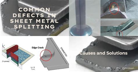 defects in sheet metal stamping process|stamped metal edge cracking.